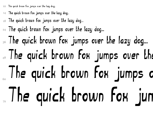 The Ugly font font waterfall